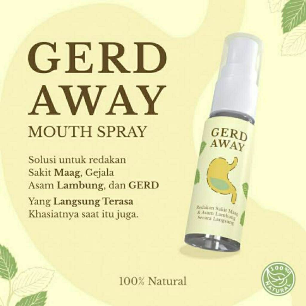Gerd Away Mouth Spray Obat Lambung 100% Alami BPOM