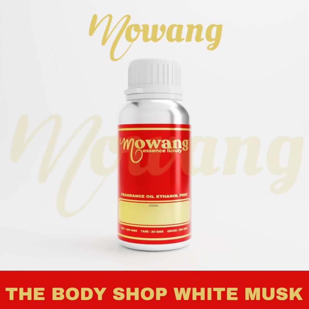 THE BODY SHOP WHITE MUSK - MOWANG FINE FRAGRANCE OIL - BIBIT PARFUM MURNI SEGEL PABRIK