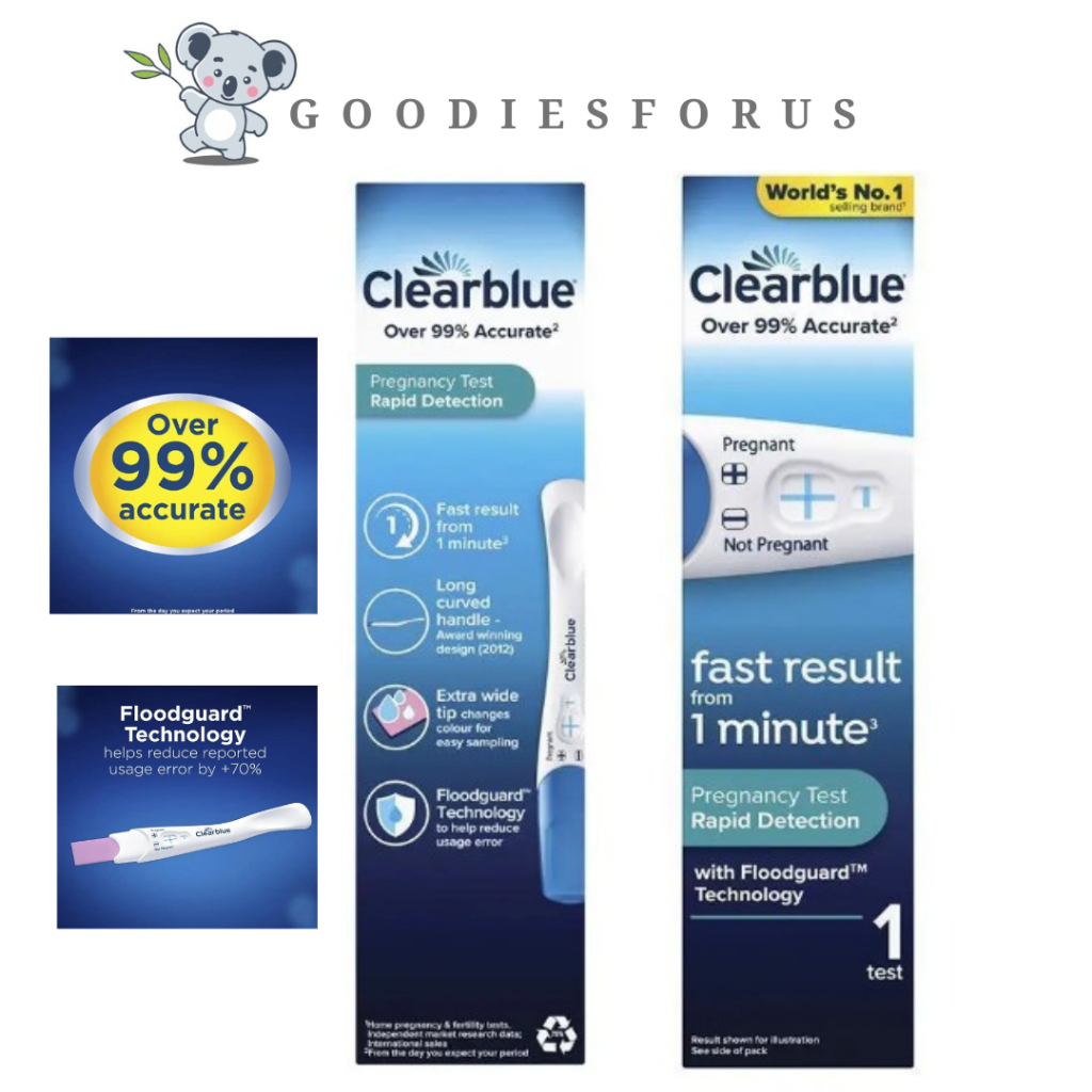 Clearblue Pregnancy Test Rapid Detection 1 Test/Alat pendeteksi kehamilan