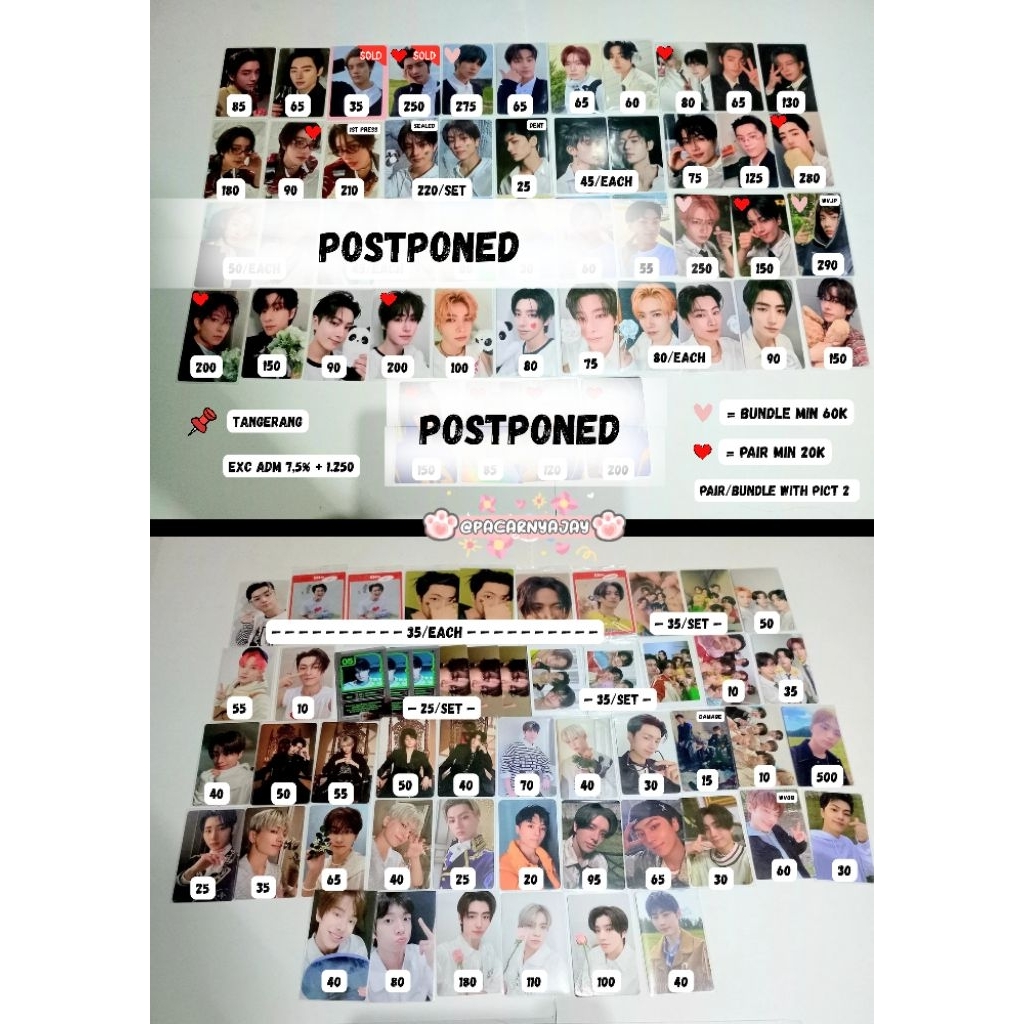 [READY STOCK PART 1] enhypen photocard pc official termurah jungwon heeseung jay jake sunghoon sunoo