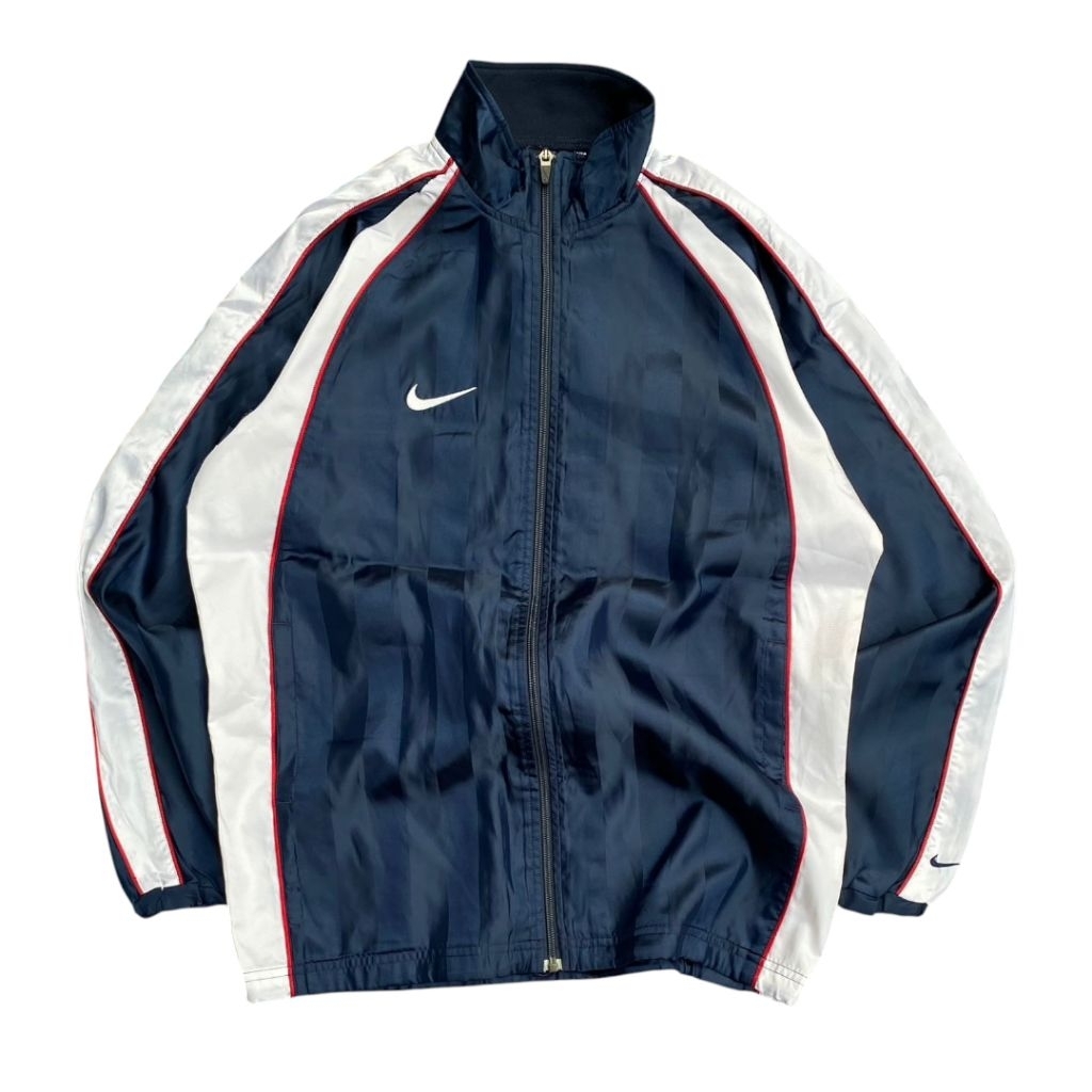 jaket nike tracktop vintage 2 tone / windbreaker
