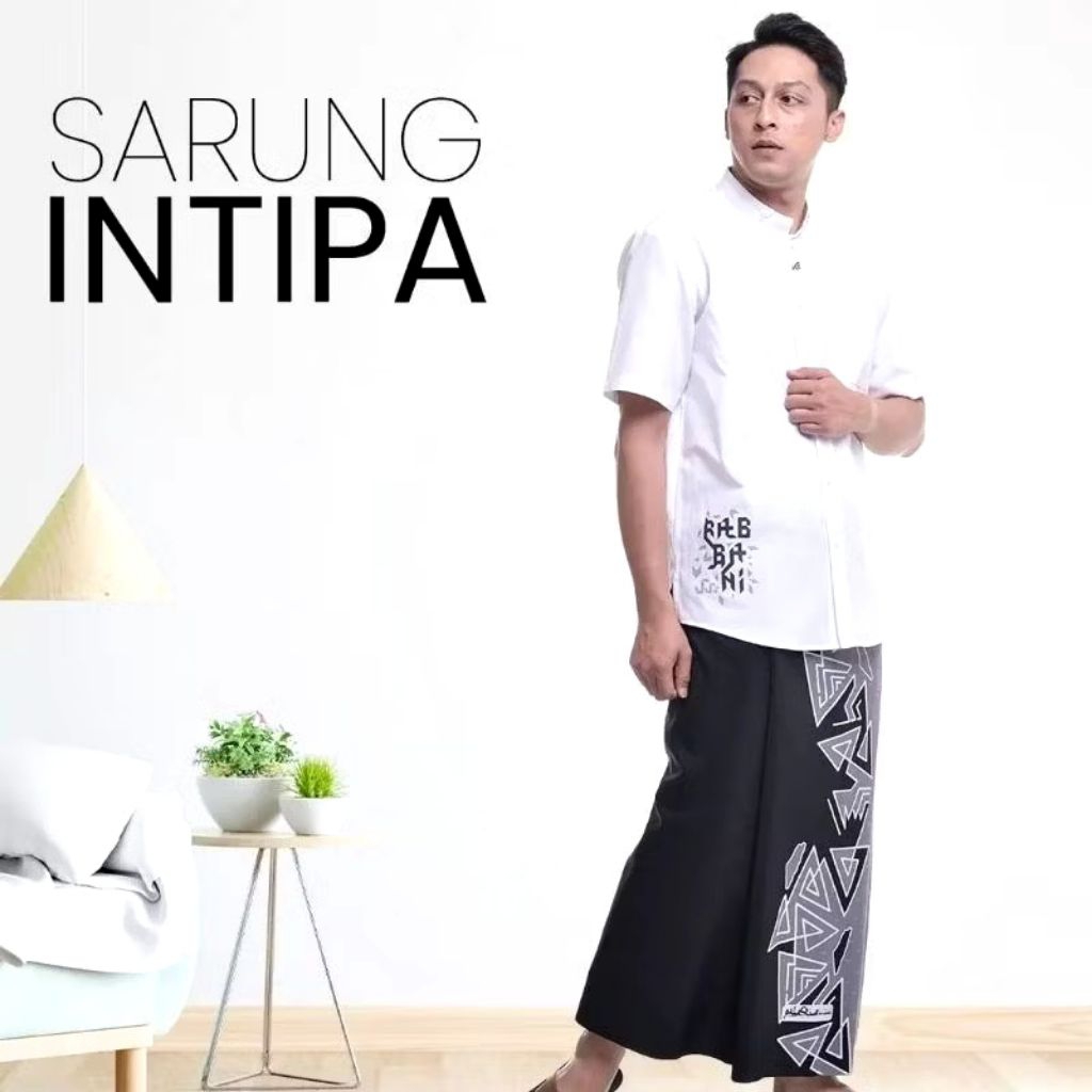 Rabbani-Sarung Intipa Hitam abu|Sarung Rabbani Palestine
