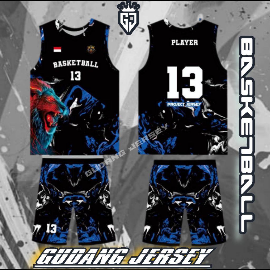 Jersey BASKETBALL Custom Gratis Nama & Nopung