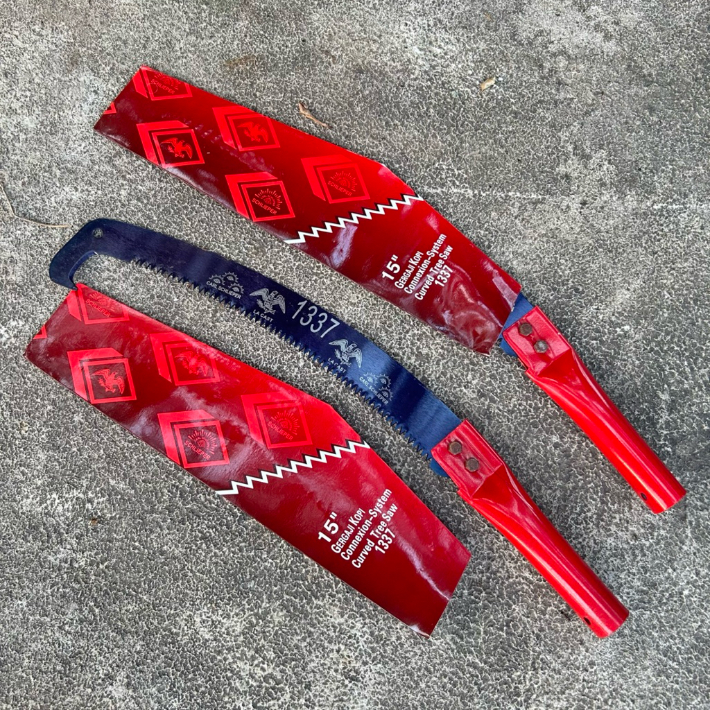 Gergaji Kopi Cap Mata Melengkung 15" Gergaji Dahan Ranting Gergaji Bonsai