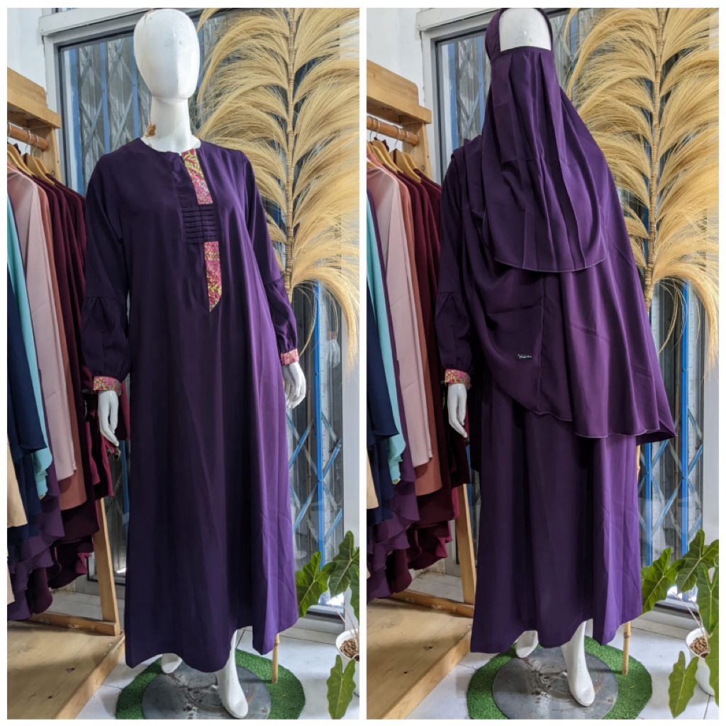 Pondok Sunnah set gamis dan khimar