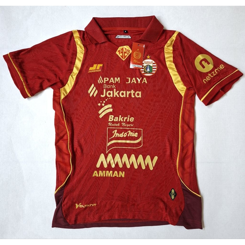 NEW JERSEY HOME PI PERSIJA JAKARTA 2025 JERSEY BOLA JERSEY PERSIJA PLAYER ISSUE
