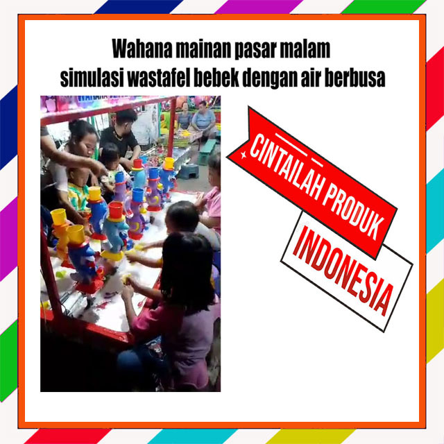 Mainan bebek cupir wahana pasar malam