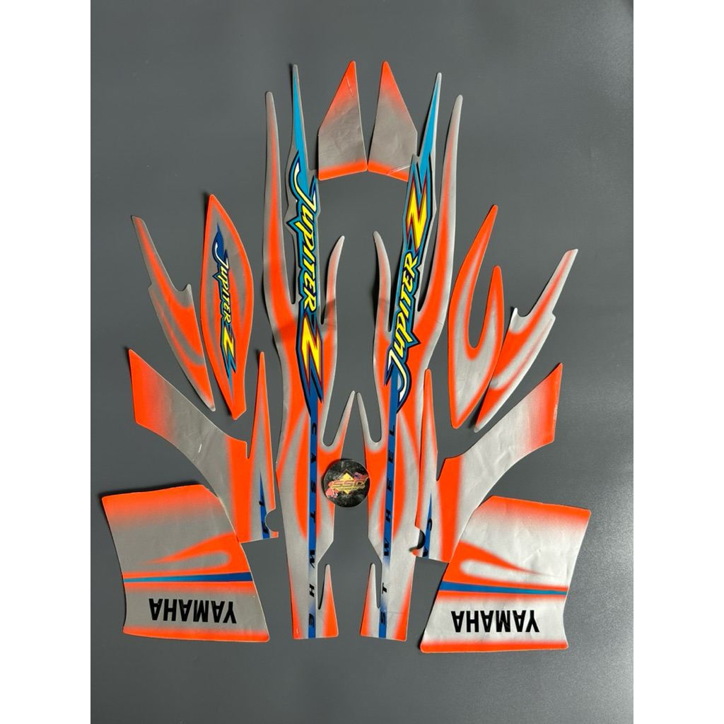 STRIPING STIKER JUPITER Z CW 2005 ORANGE SILVER
