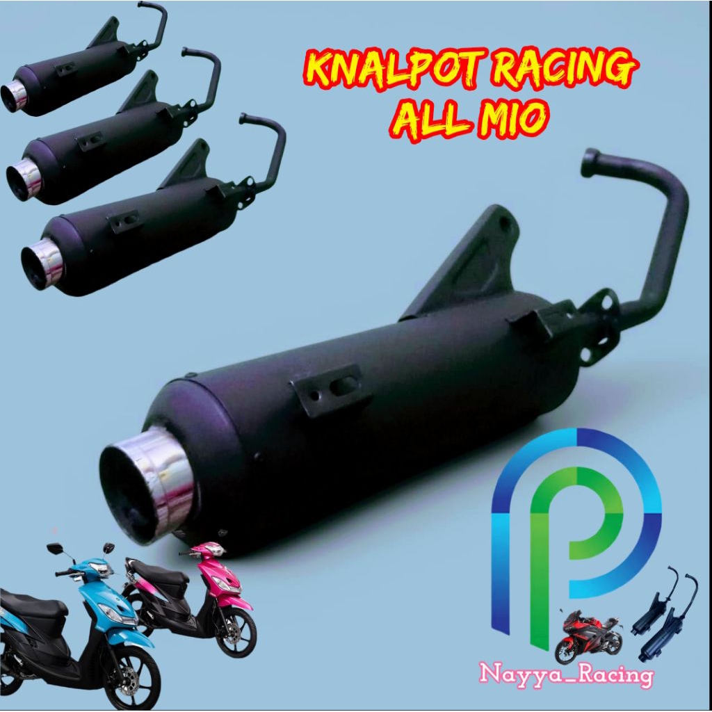 KNALPOT STANDAR RACING suara Bas all YAMAHA MIO,Mio sporty, Mio z, Mio J, fino karbu dll