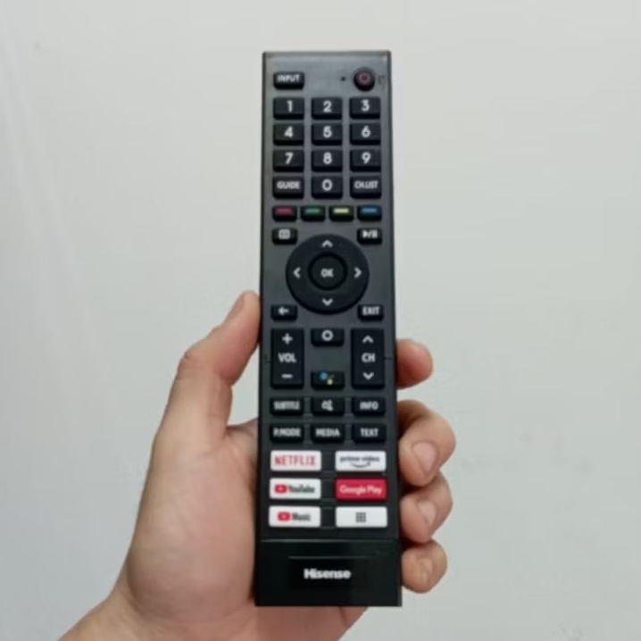 Remote Remot Android TV Non Voice Pengganti Tanpa Setting Hisense 75A6500H 65A6500H 55A6500H 50A6500