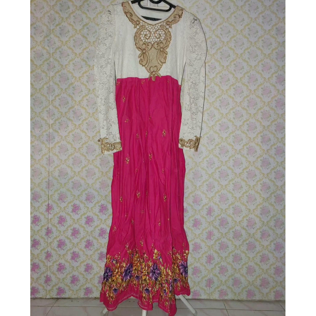 DRESS KAFTAN UMROH KONDANGAN PENGAJIAN LEBARAN MOTIF TURKI CANTIK