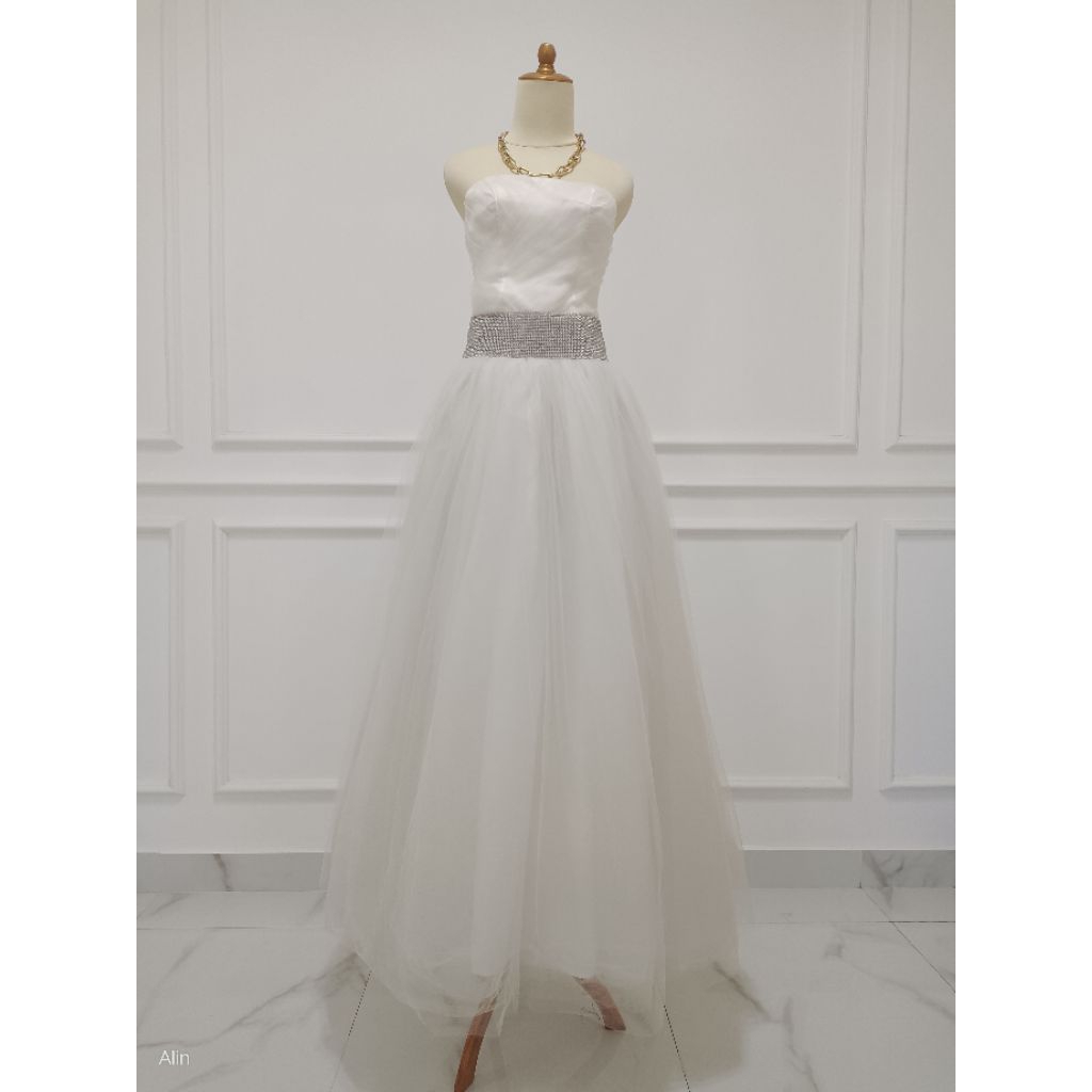 DRESS WEDDING SIMPLE ELEGAN KEMBEN // GAUN PENGANTIN // GAUN PREWEDDING