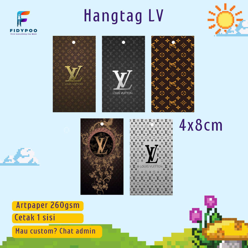 HANGTAG ELVI // LABEL BAJU TAS SEPATU BRANDED // LABEL ELVI