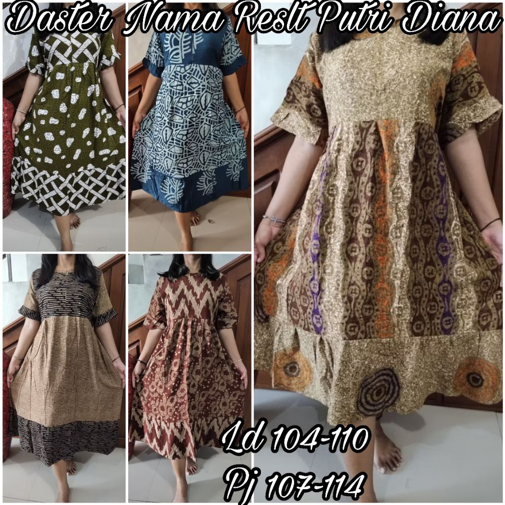 Daster Naima Resleting By Putri Diana