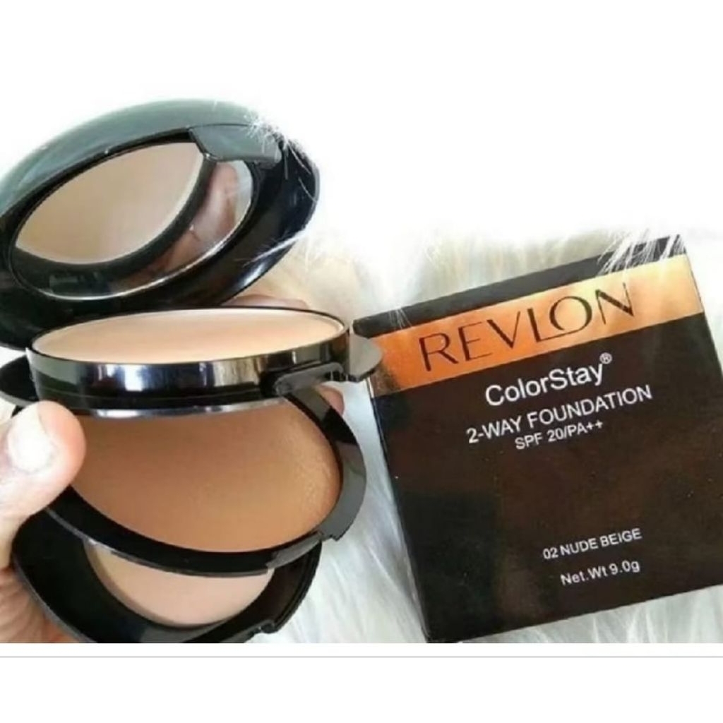 Bedak Revlon+ foundation Colorstay 2way