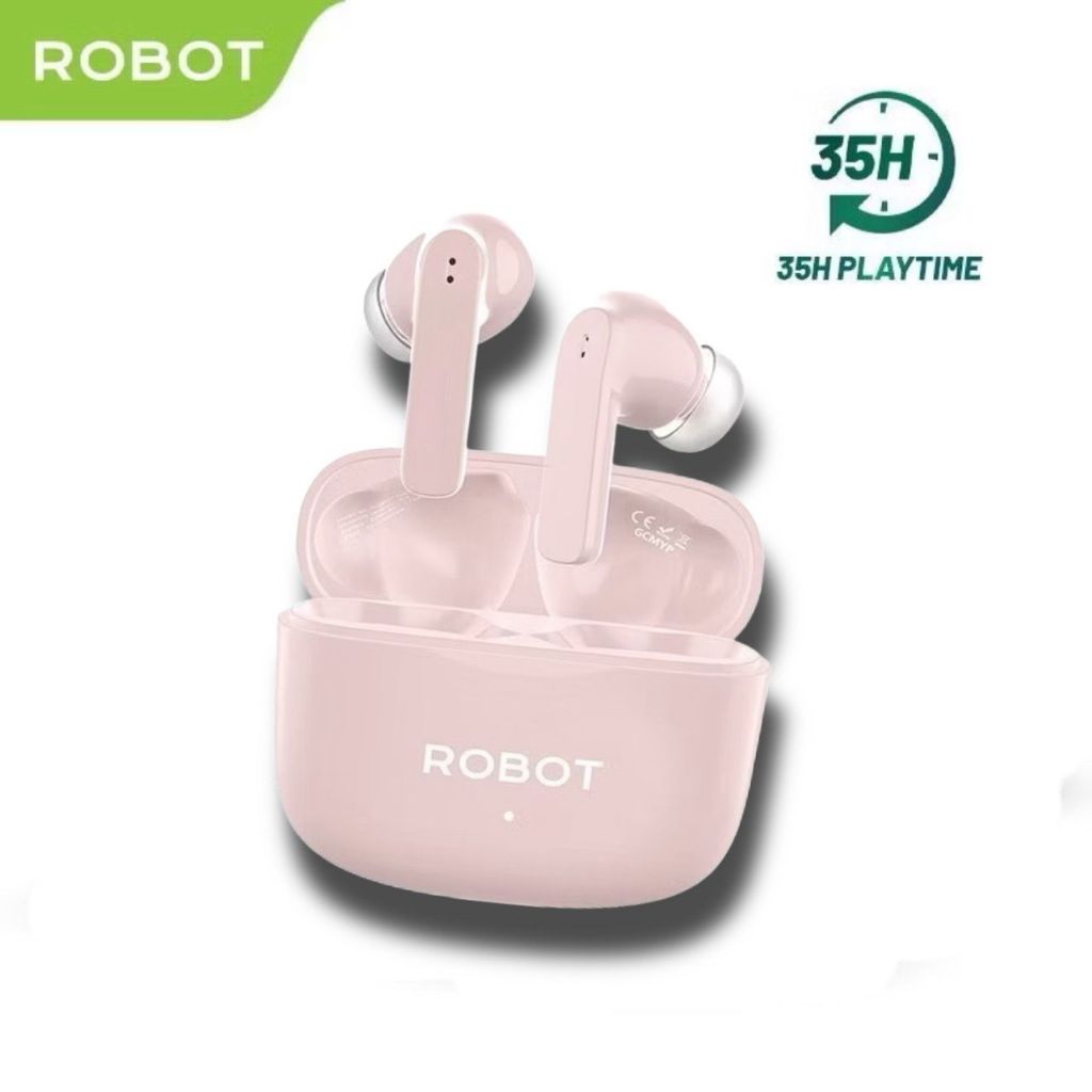 HEADSET BLUETOOTH TWS ROBOT AIRBUD T70E BLUETOOTH 5.4 GARANSI 1 TAHUN