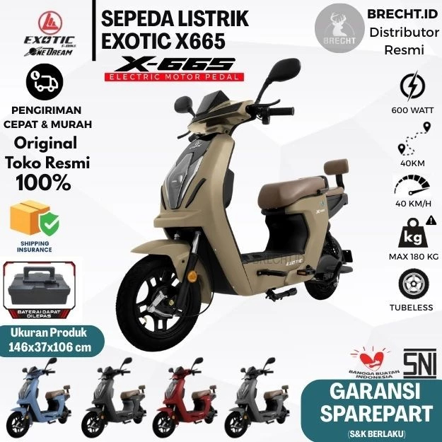 Sepeda Listrik Sepeda Motor Listrik E Bike Uwinfly / Pacific / EXOTIC / GENIO 500-800 Watt Electric 
