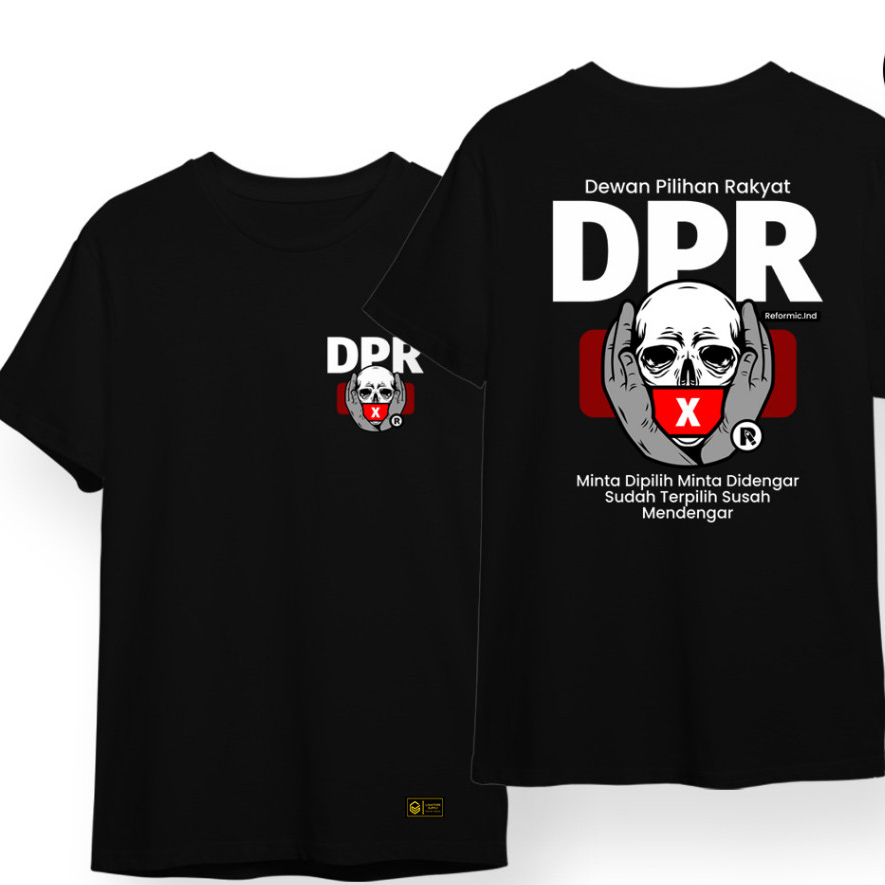 Reformic Tshirt Edisi DPR / Kaos kritik / Kaos Politik / Kaos Sindiran / Baju Kata Kata / Tshirt Kri