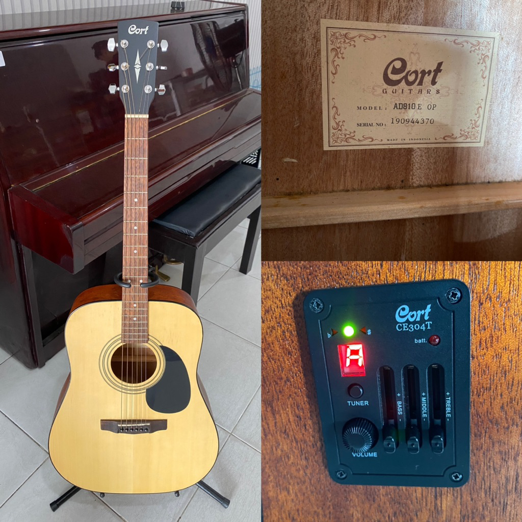 GITAR AKUSTIK ELEKTRIK SECOND ORIGINAL CORT AD810E OP