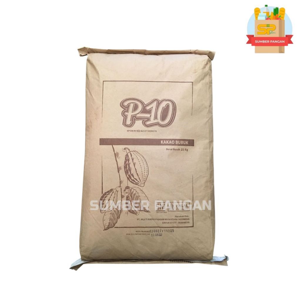 Coklat Bubuk P-10 25 kg/ coklat tawar