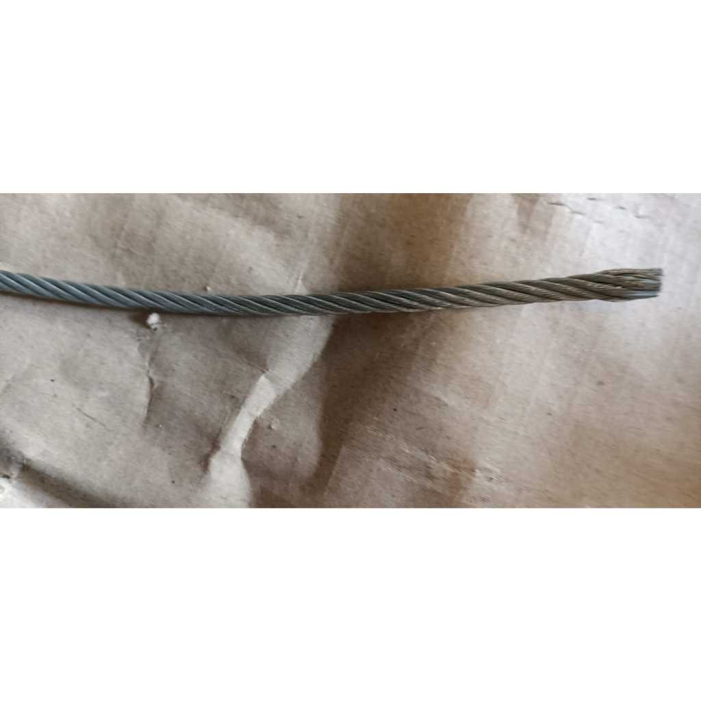 1 ROLL Kawat Seling 7x7 Galvanis IWRC 4MM / Wire Rope 7x7 Galvanized IWRC 4MM