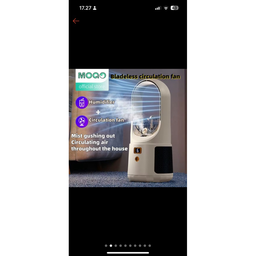 MOGO air cooler mini fan ac
