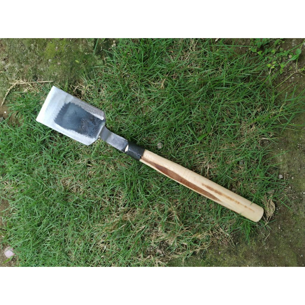 Sutil Masak Gula Aren Spatula Besi Gagang Kayu Mahoni