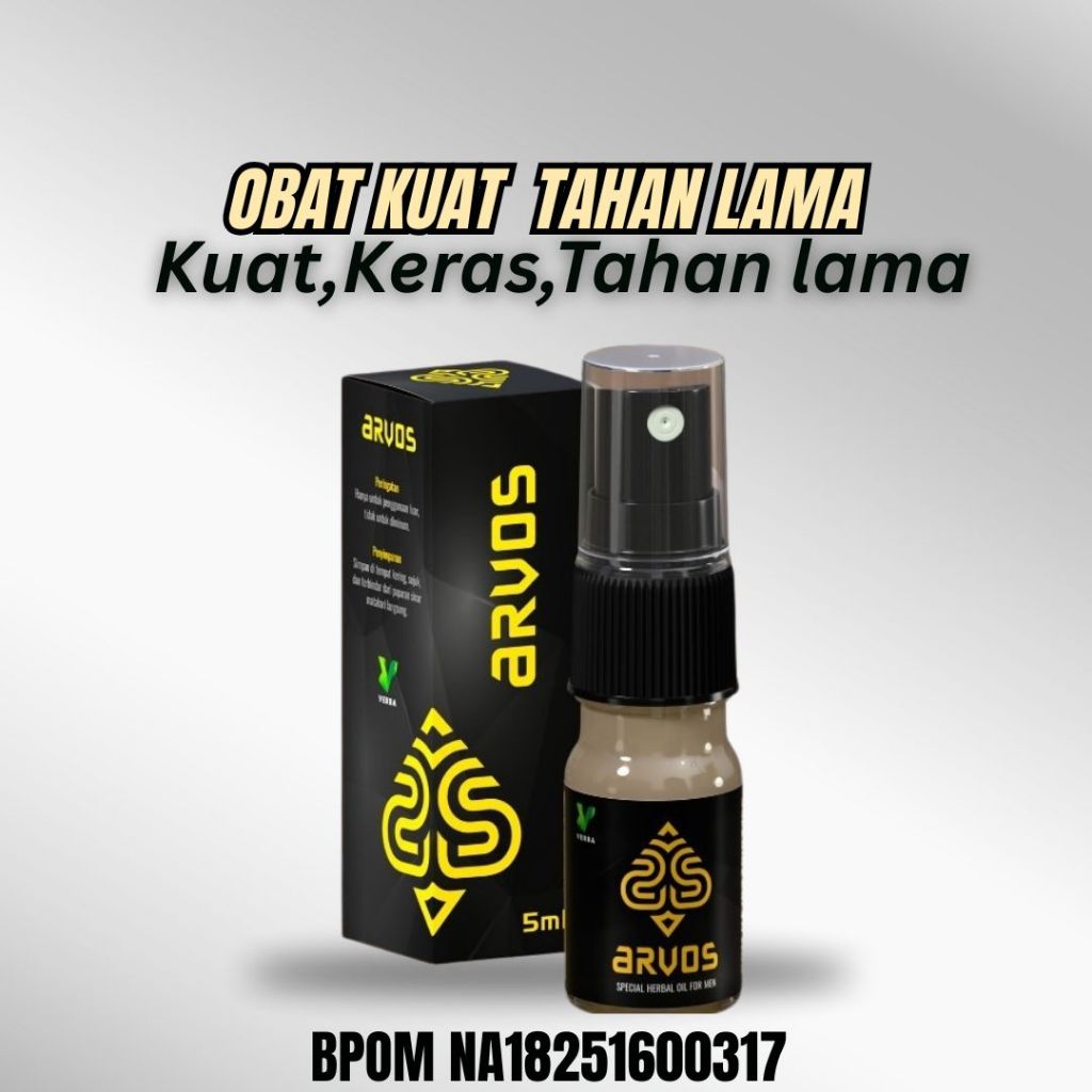 Arvos Spray Obat Kuat Pria (BPOM) - Tahan Lama Tanpa Efek Kebas