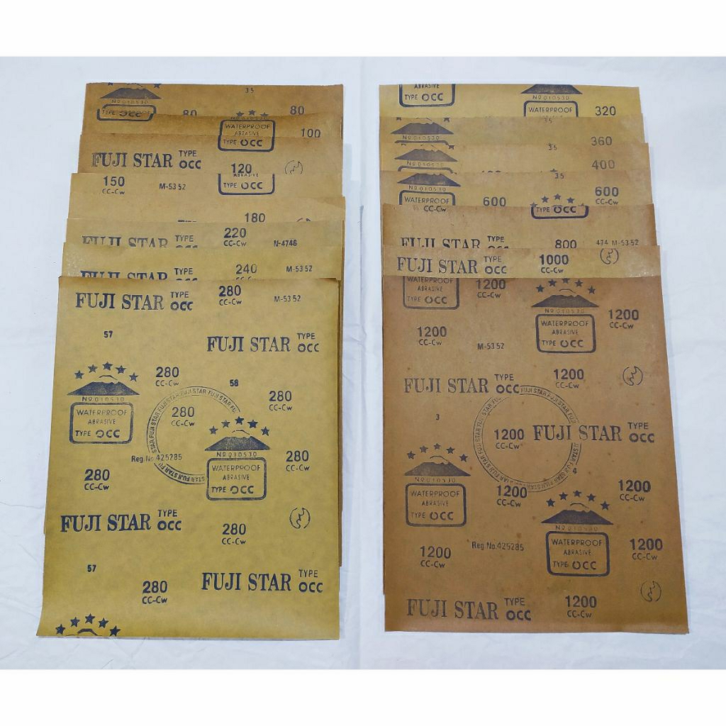 Amplas Fuji Star Amplas Waterproof Abrasive Paper Sheet Amplas Kayu Amplas Besi Amplas Mobil Amplas 
