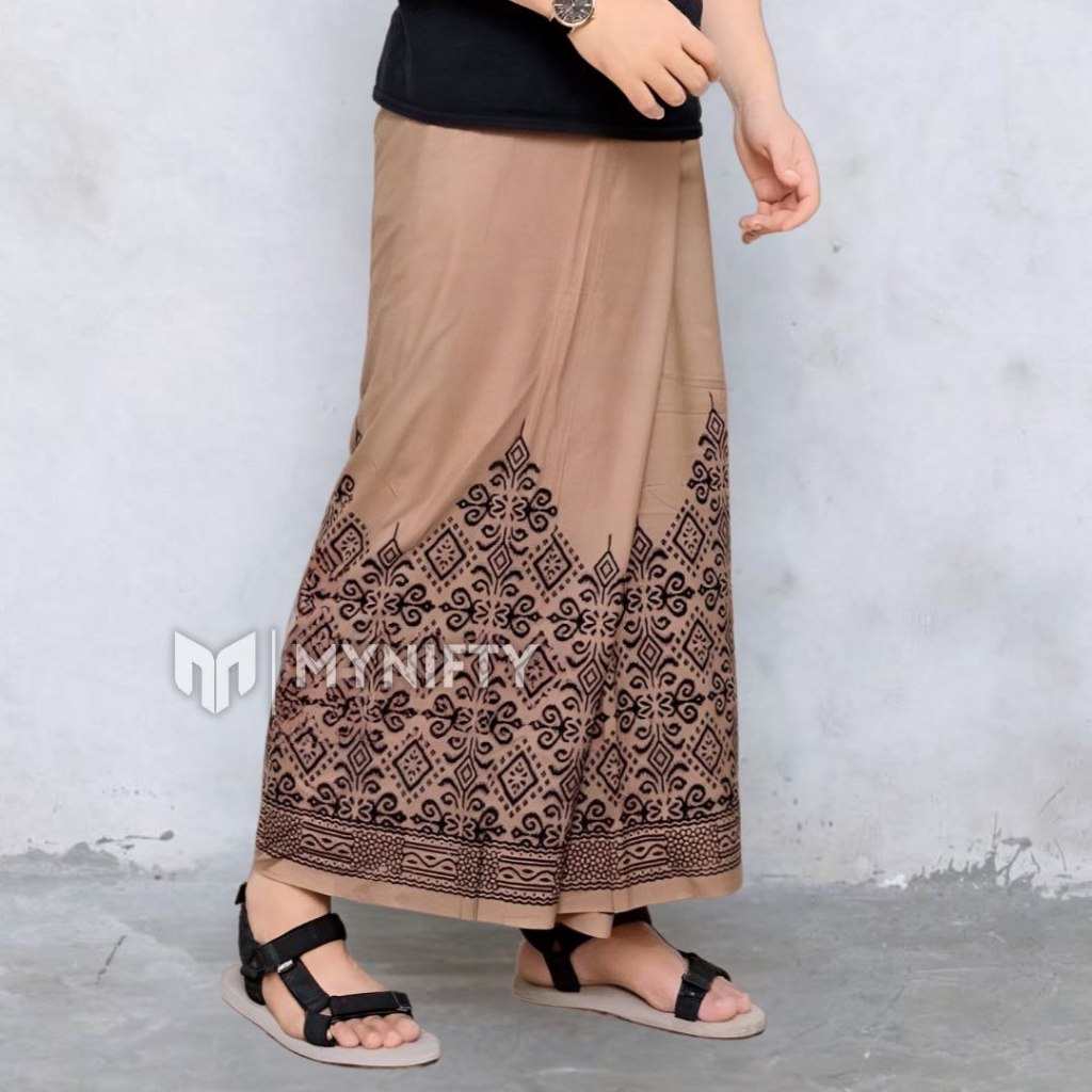 Sarung Batik Pria Bahan Katun Textile Motif Tembus Bolak-Balik
