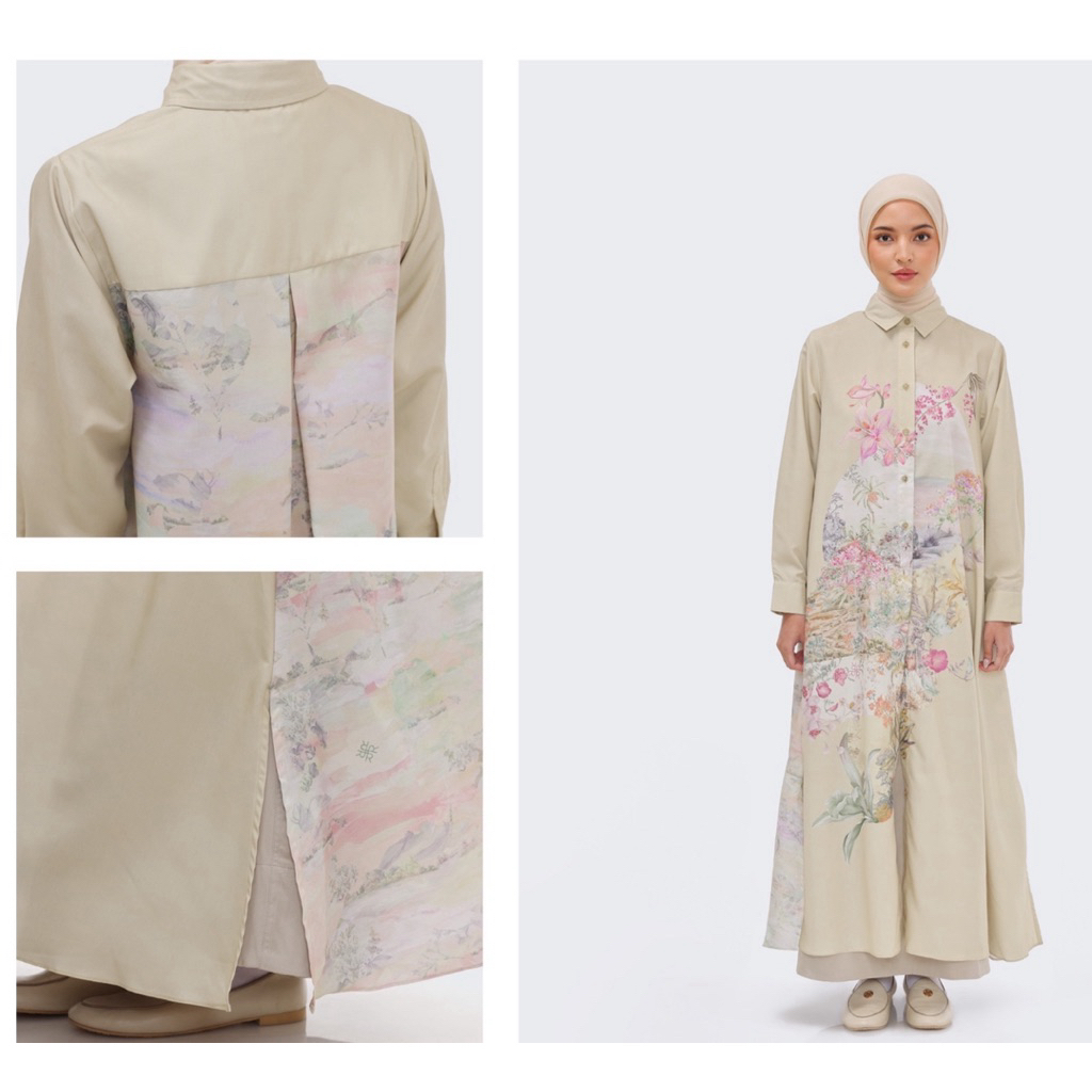 Lucia Ceko Shirt Dress Riamiranda Lapasi Fall 2025 Series RM Kaftan Gamis Wanita Ria Miranda