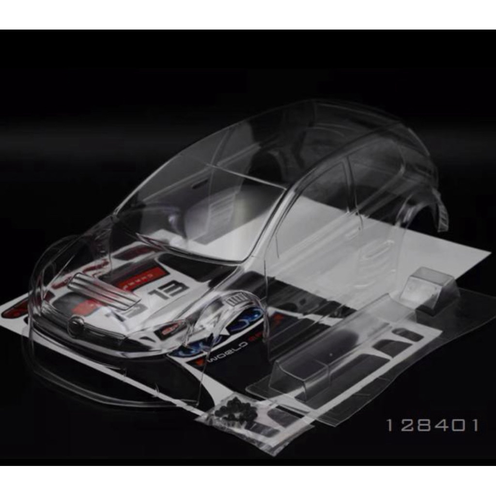 snrc vw golf gti rc rally 1/10 clear body track width 190mm wb 260mm
