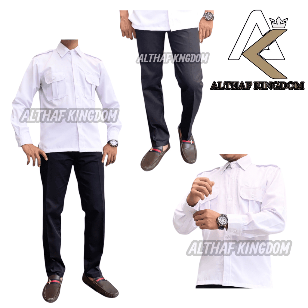 Seragam PNS Putih Lengan Panjang - Kemeja PDH PNS Lengan Panjang
