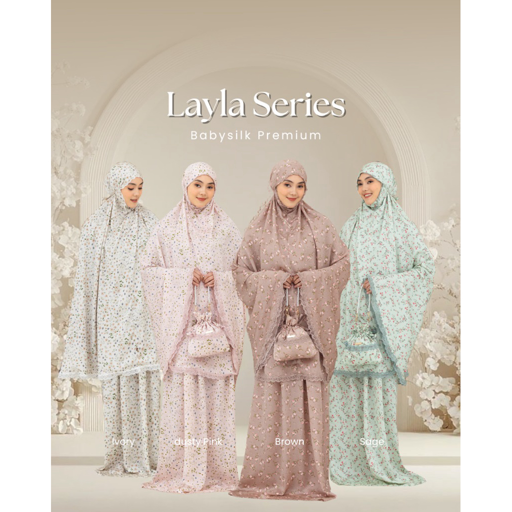 Mukena Dewasa - Mukena Layla Series (New Motif)