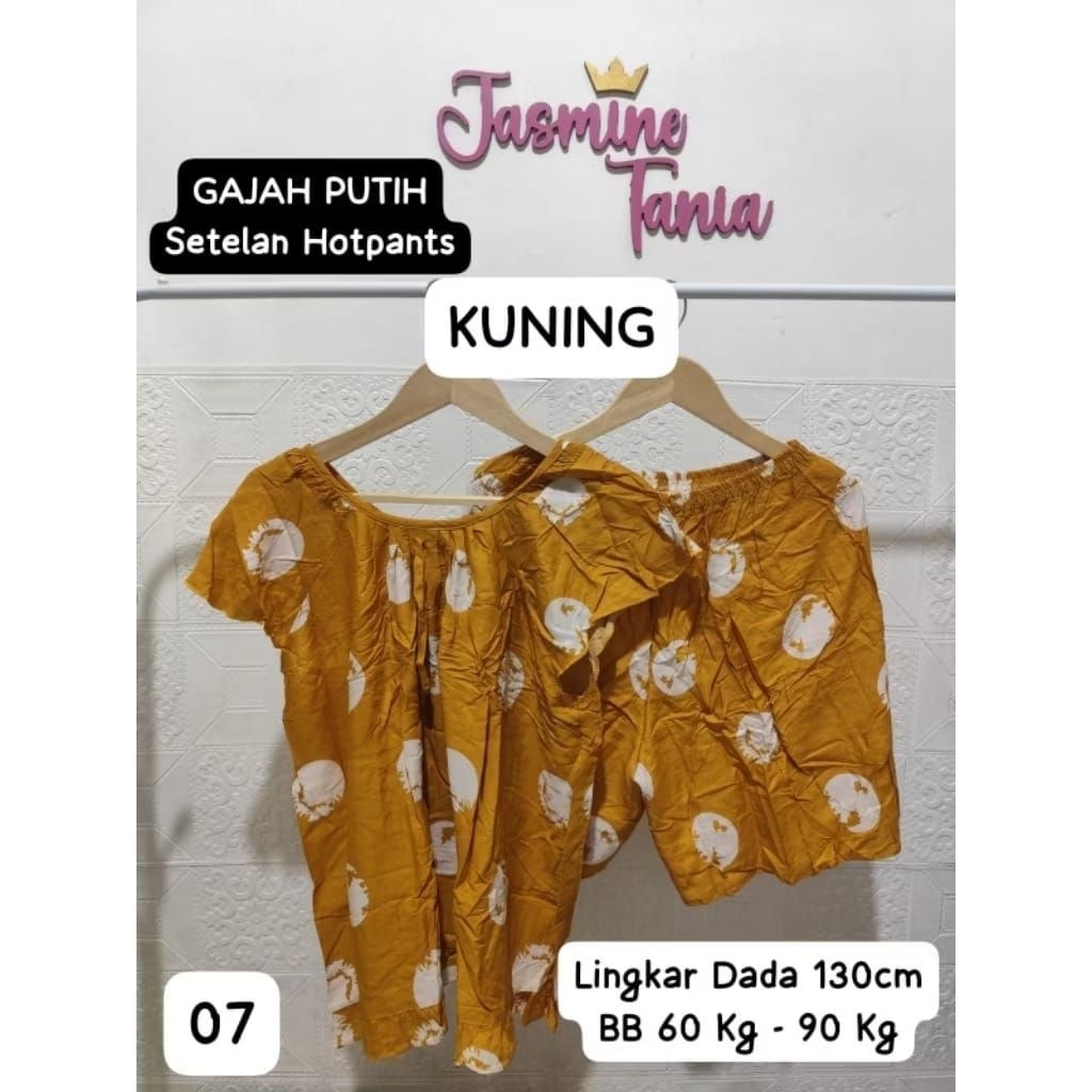 Batik Gajah Putih Setelan Hotpants