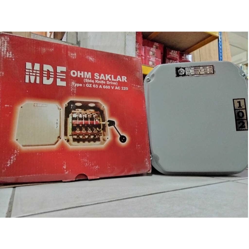 Ohm Saklar MDE GZ 63A 63 Amper Ampere 4P