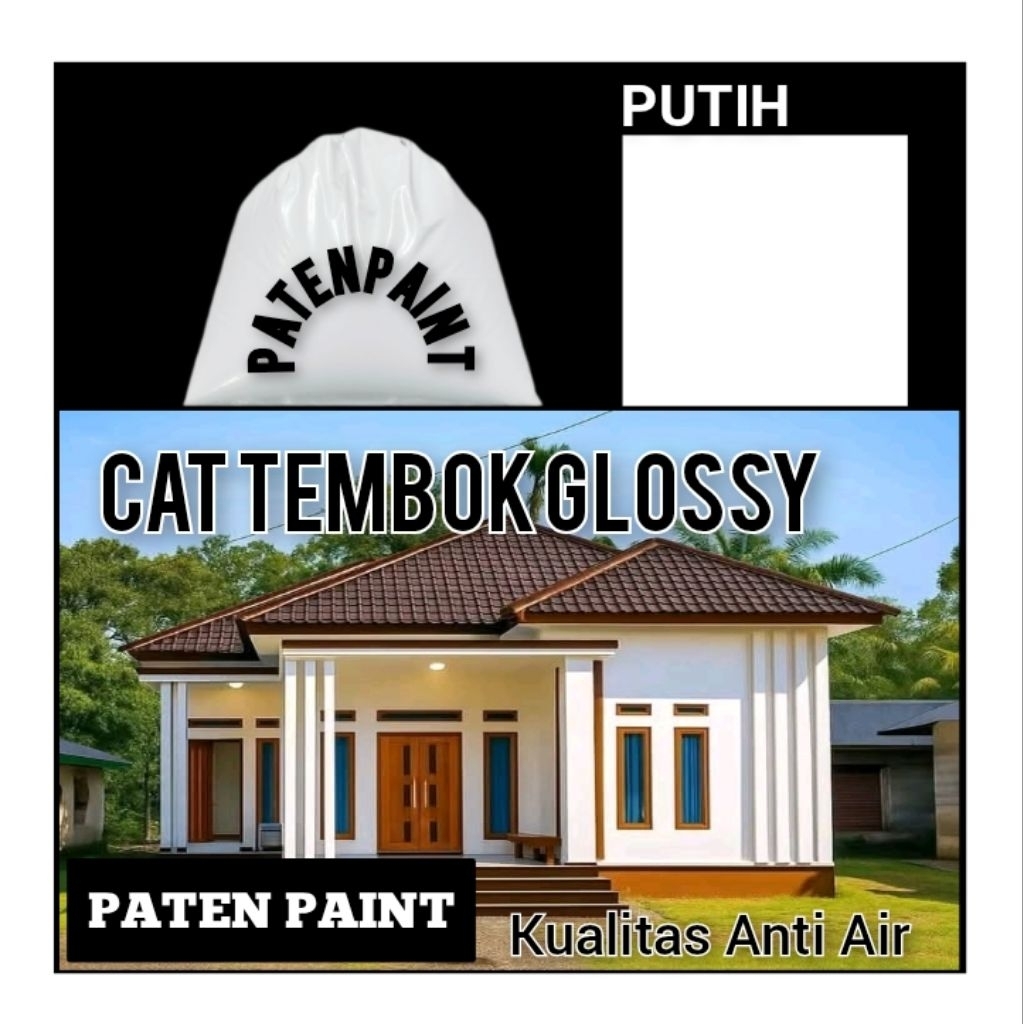 cat tembok putih cat tembok glossy cat tembok 1 kg cat mengkilap cat anti air