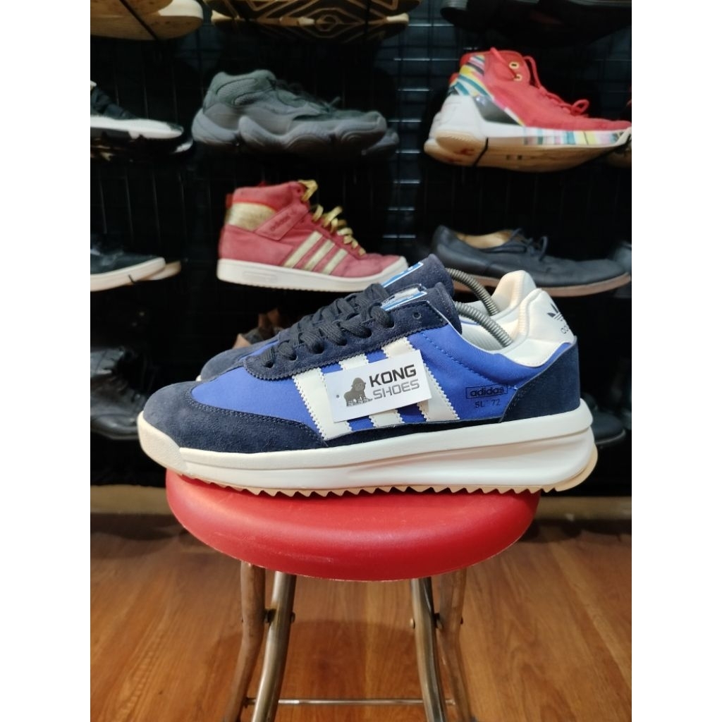 SEPATU SNEAKER SL 72 RTN BLACK BLUE WHITE D 45⅓