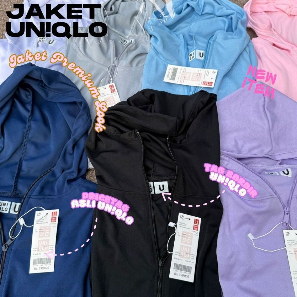 JAKET UV UNIQLO||WOMEN AIRISM UNIQLO JAKET UV PROTECTION PREMIUM