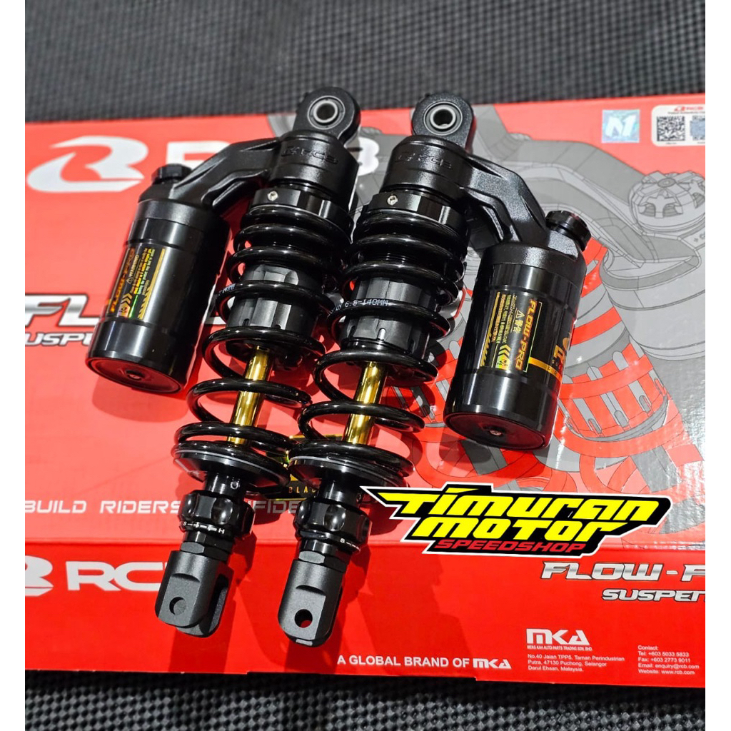 SHOCK RCB FLOW PRO MATIC NMAX NEW - AEROX 275 MM BLACK AS GOLD
