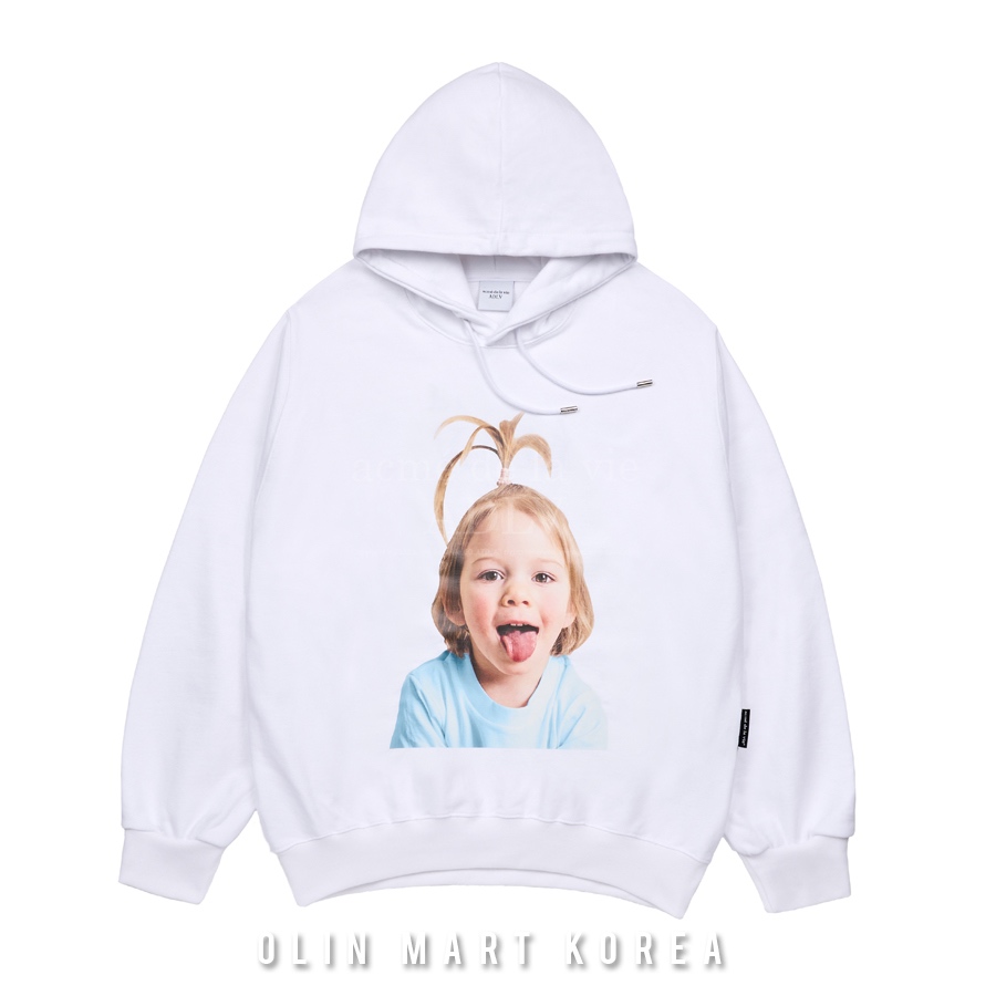 ADLV BE APPLE HAIR BOY HOODIE #WHITE