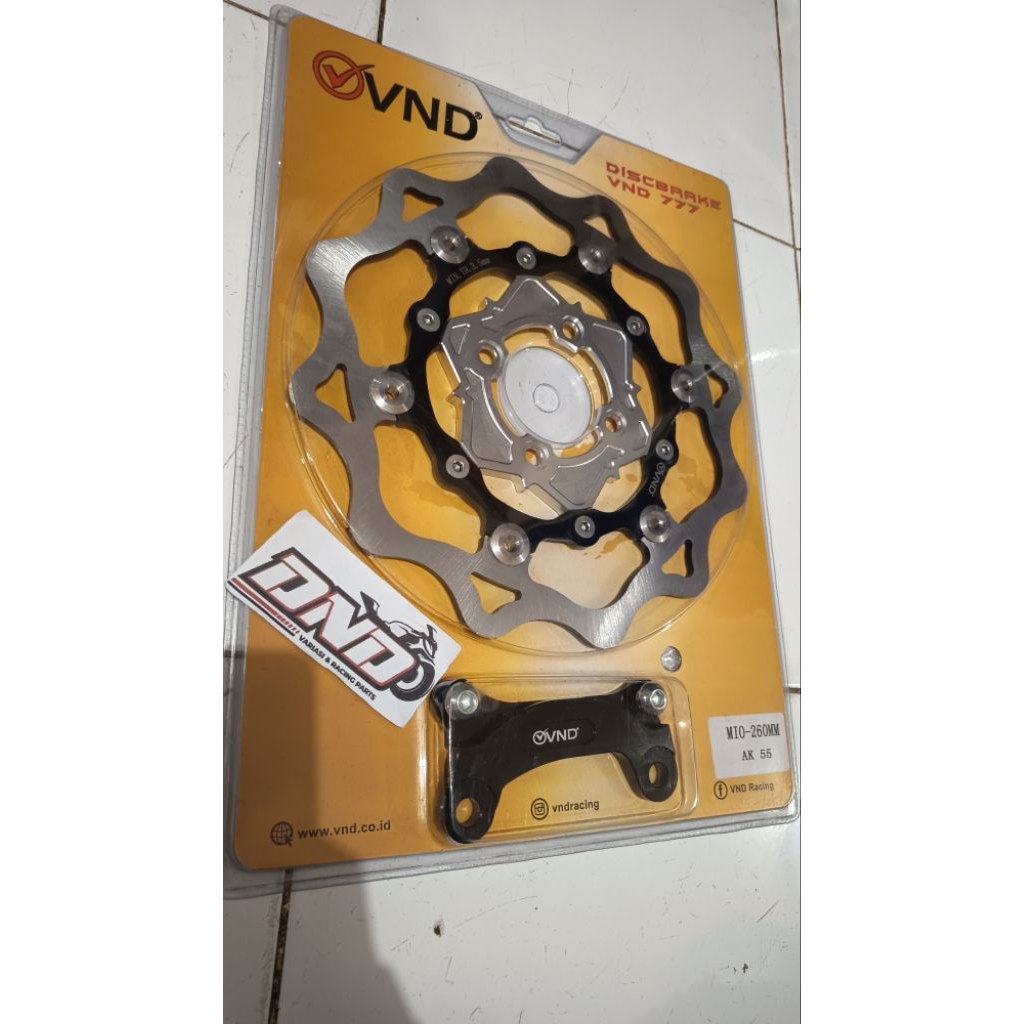 VND PIRINGAN DEPAN CAKRAM VND AK55 Mio 260mm floating/Discbrake vnd mio 260mm floating ak55/Piringan
