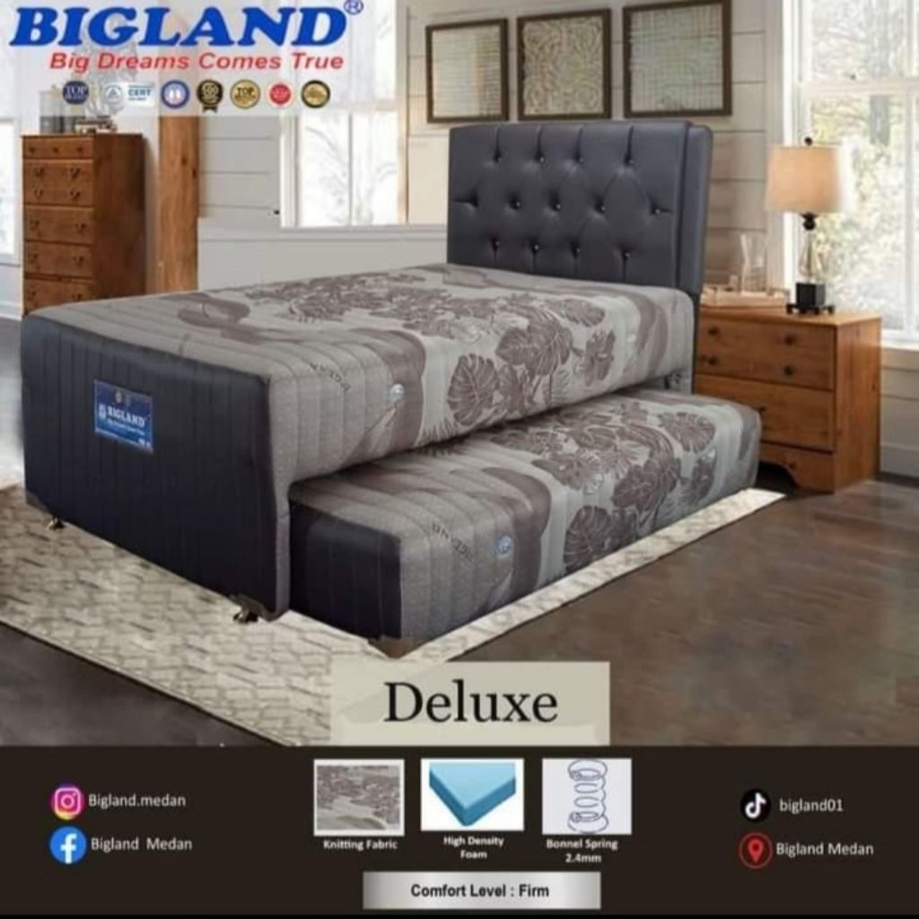 Bed Dorong Bigland Deluxe 2 in 1 / Bed Sorong Bigland Deluxe 2 in 1 / Bed Sorong 2 in 1 Anak Dewasa