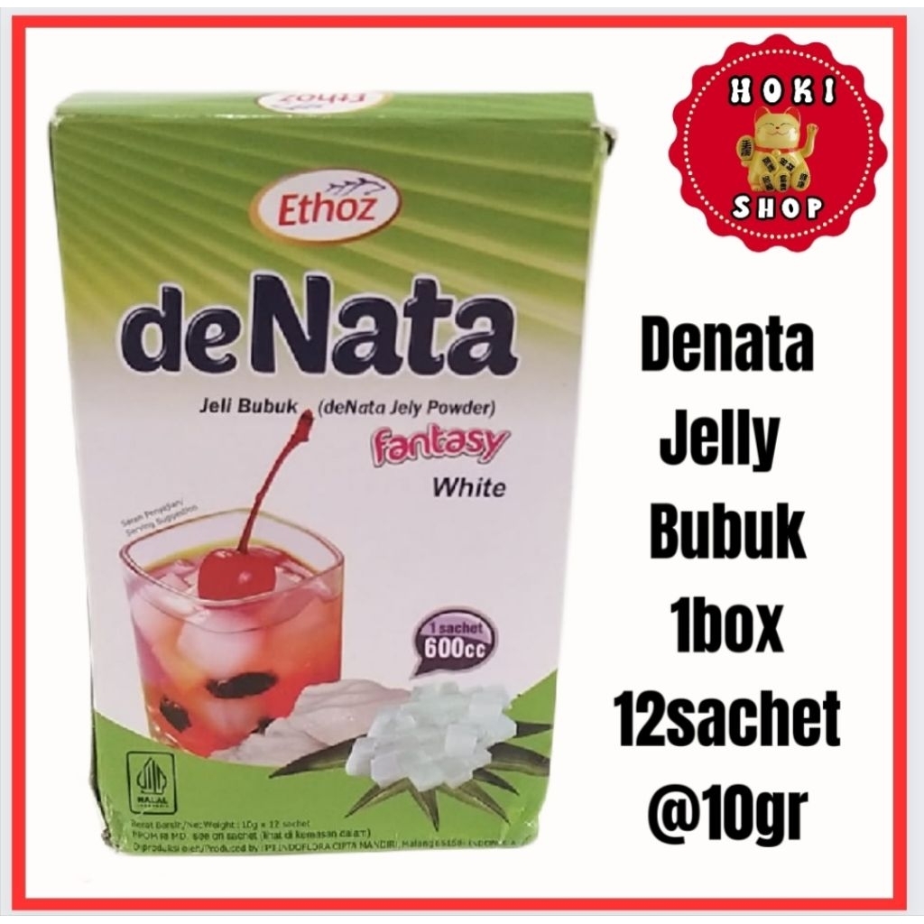 deNata Jelly Bubuk 1box 12pcs @10gr / Jelly Powder / Jelly Kelapa / Jelly Denata