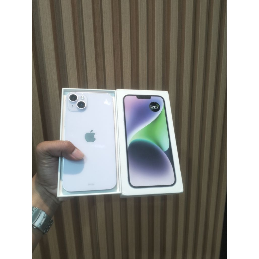iPhone 14plus 128gb iBox fullset Ori second like new mulus no minus