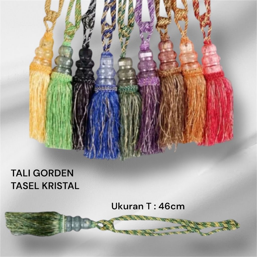 AKSESORIS GORDEN/TASEL KRISTAL/PENGIKAT GORDEN /TALI GORDEN ESTETIK