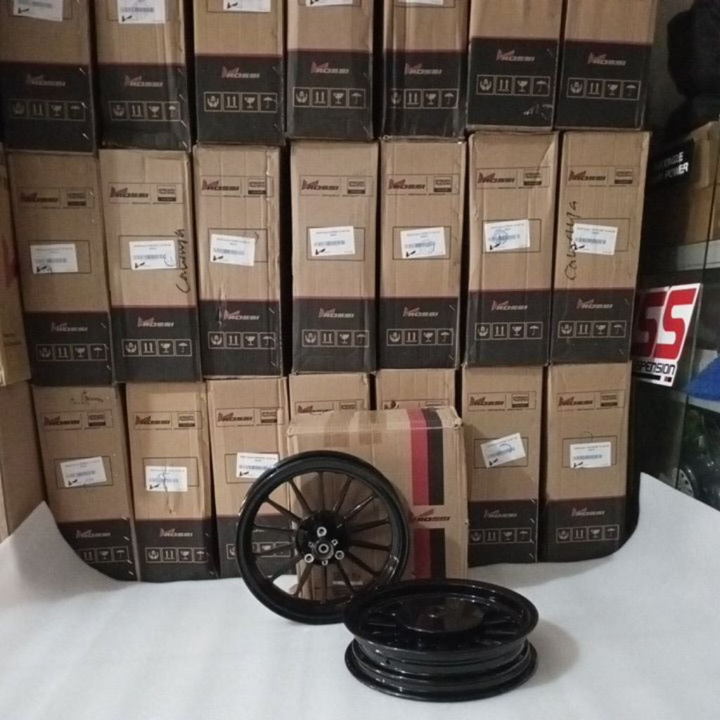 Velg Filano Galaxy Black Vrossi Veleg hitam Yamaha Filano Palang 18 vRossi