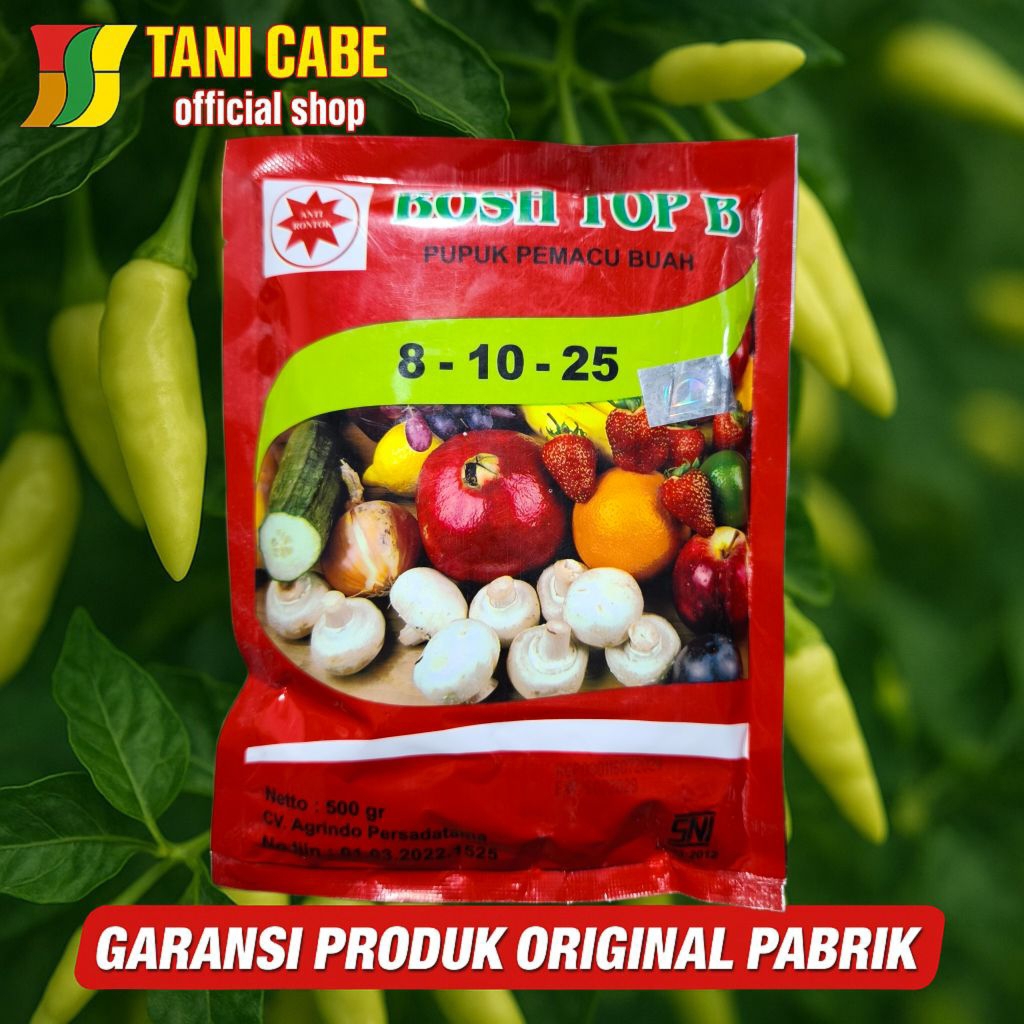Pupuk BOSH TOP B pemacu buah dan bunga 500 gram