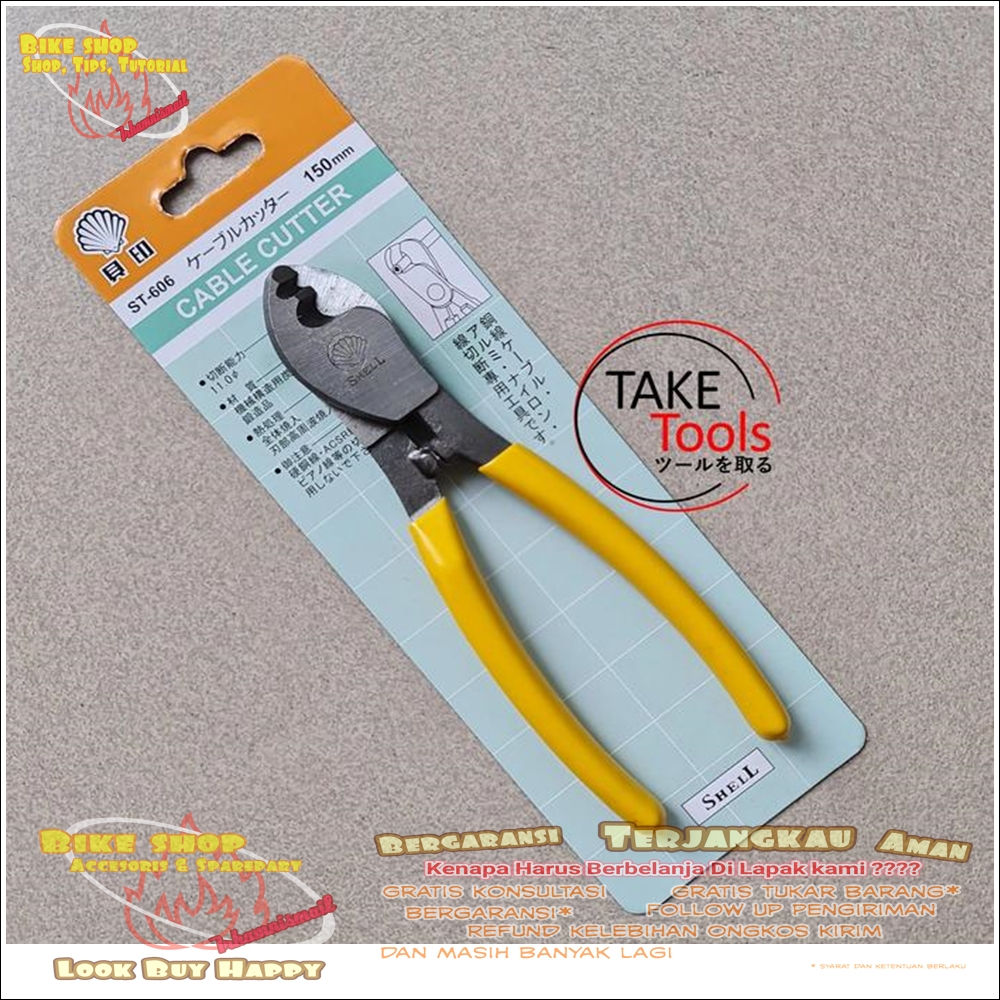 TANG ALAT PEMOTONG PENGUPAS KABEL CABLE CUTTER SHELL PERKAKAS TERMURAH