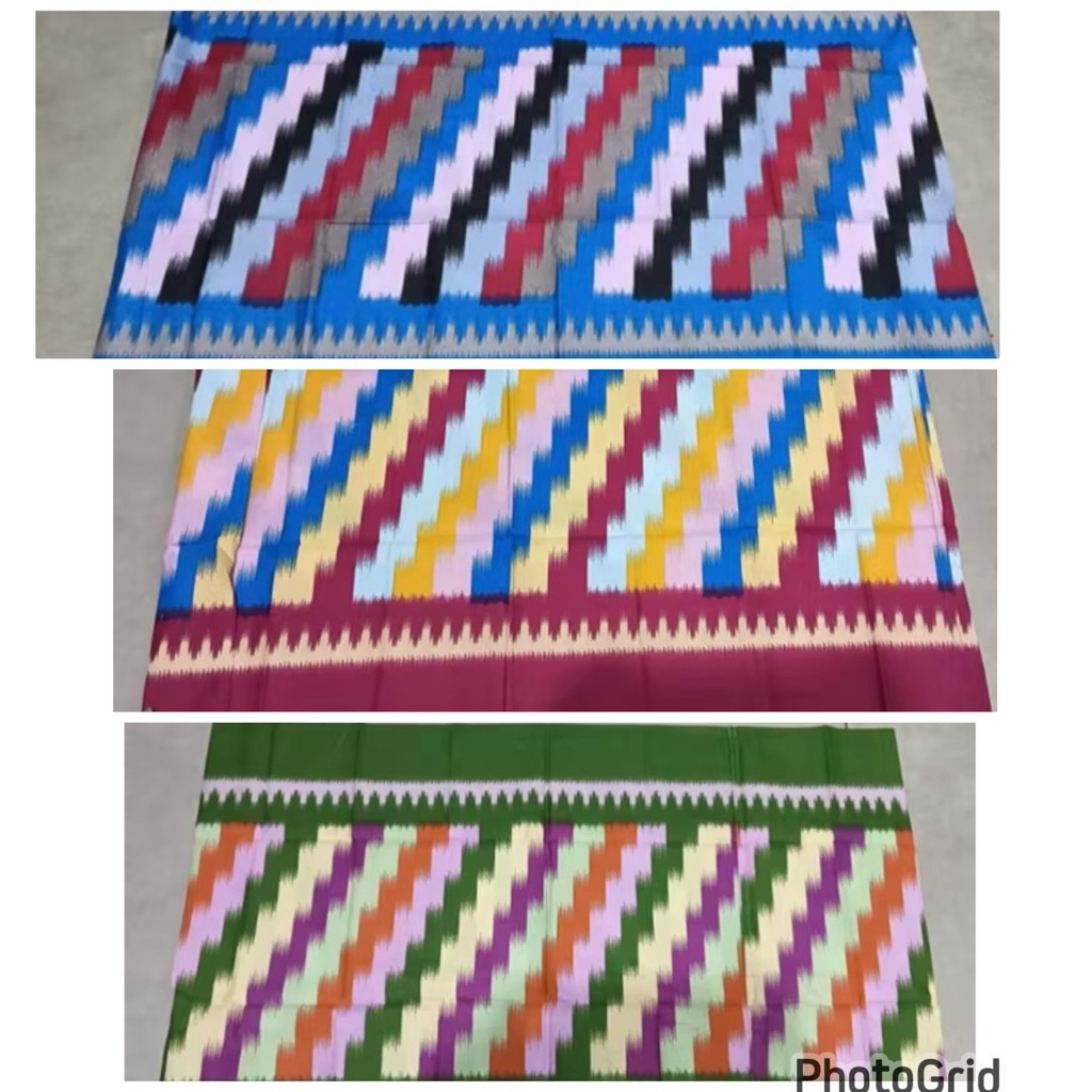 KAIN CORAK INSANG ANAK PANCA WARNA / KAIN CORAK INSANG TANGGUNG KHAS PONTIANAK